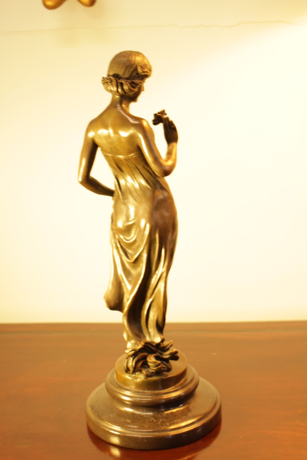 Bronze Sculpture Of a Lady Signed  View VII