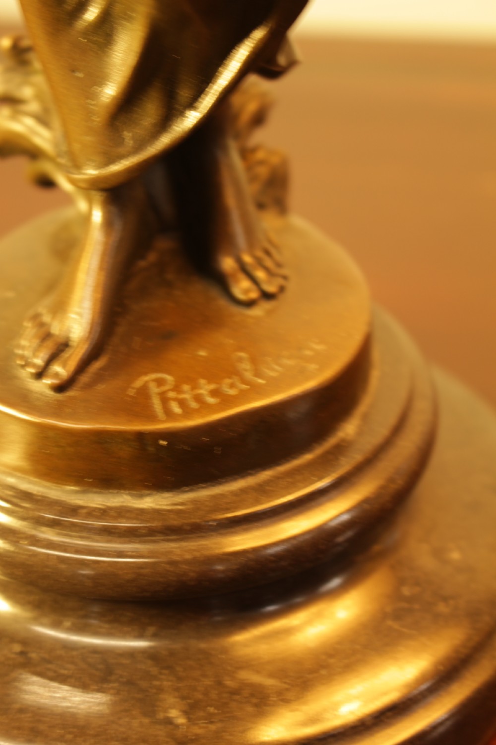 Bronze Sculpture Of a Lady Signed  View IX