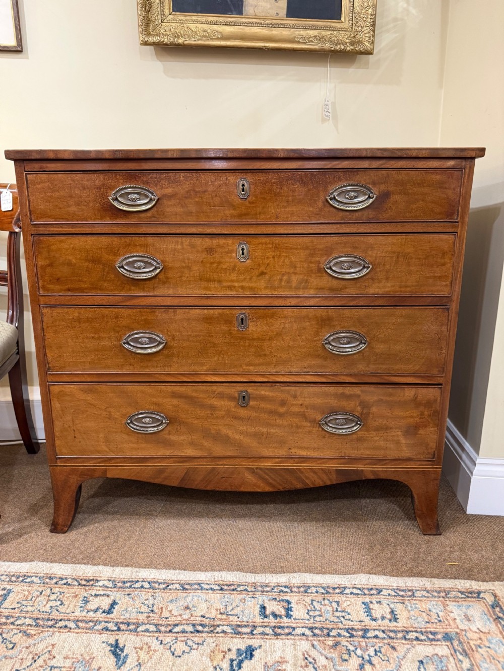 Early 19th C. Mahogany Chest of Drawers  