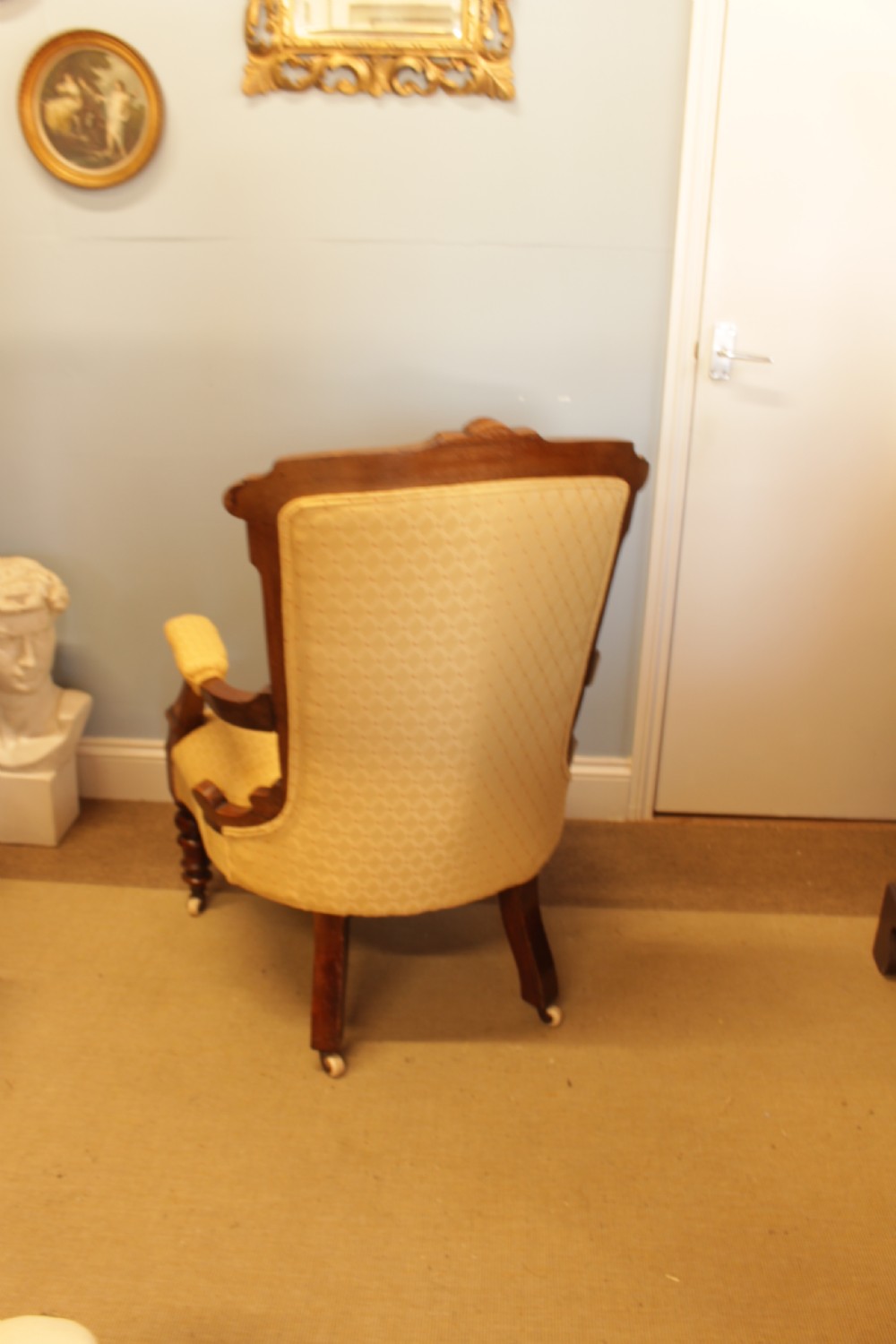 Victoria Walnut Open Armchair   View II