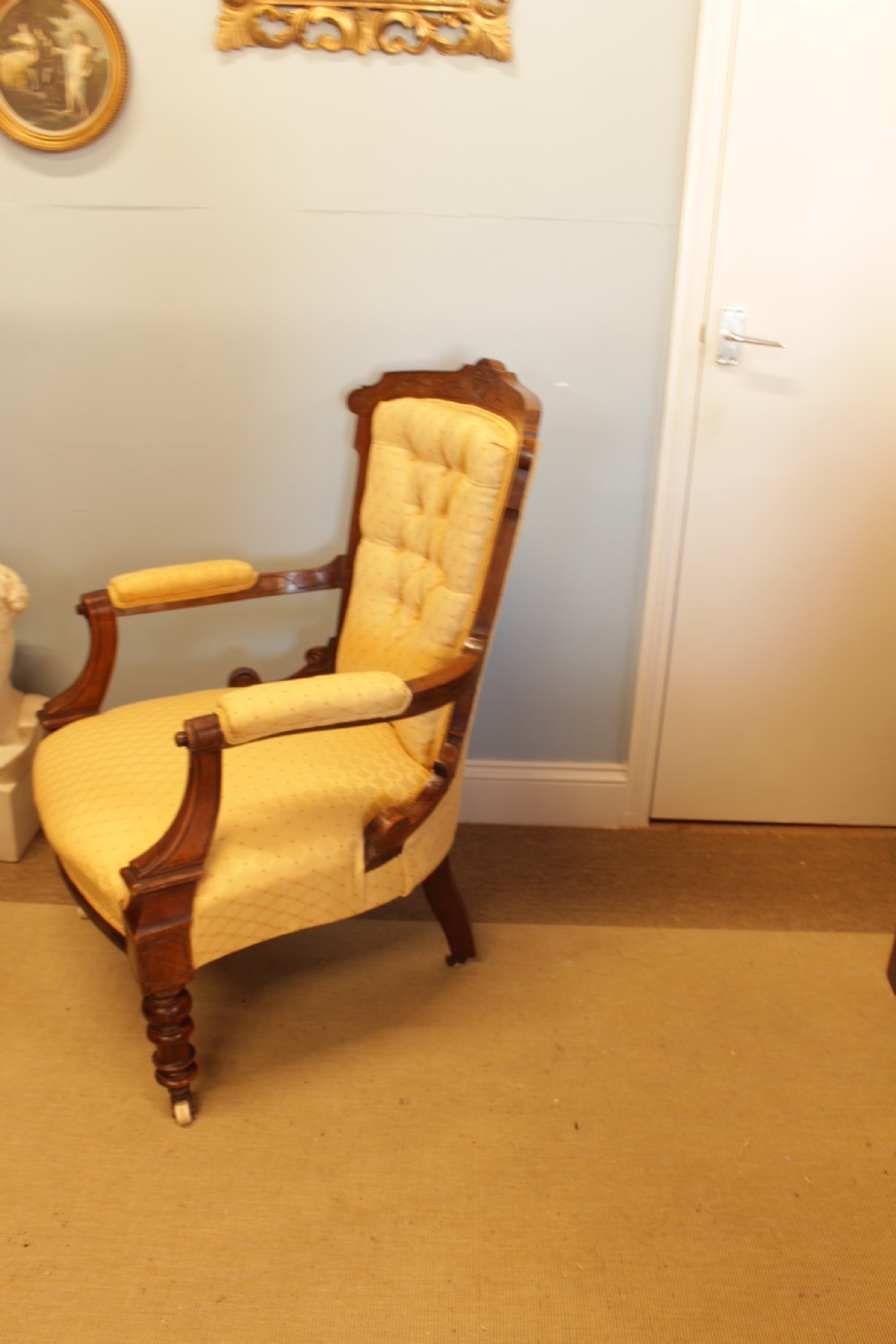 Victoria Walnut Open Armchair   View IV
