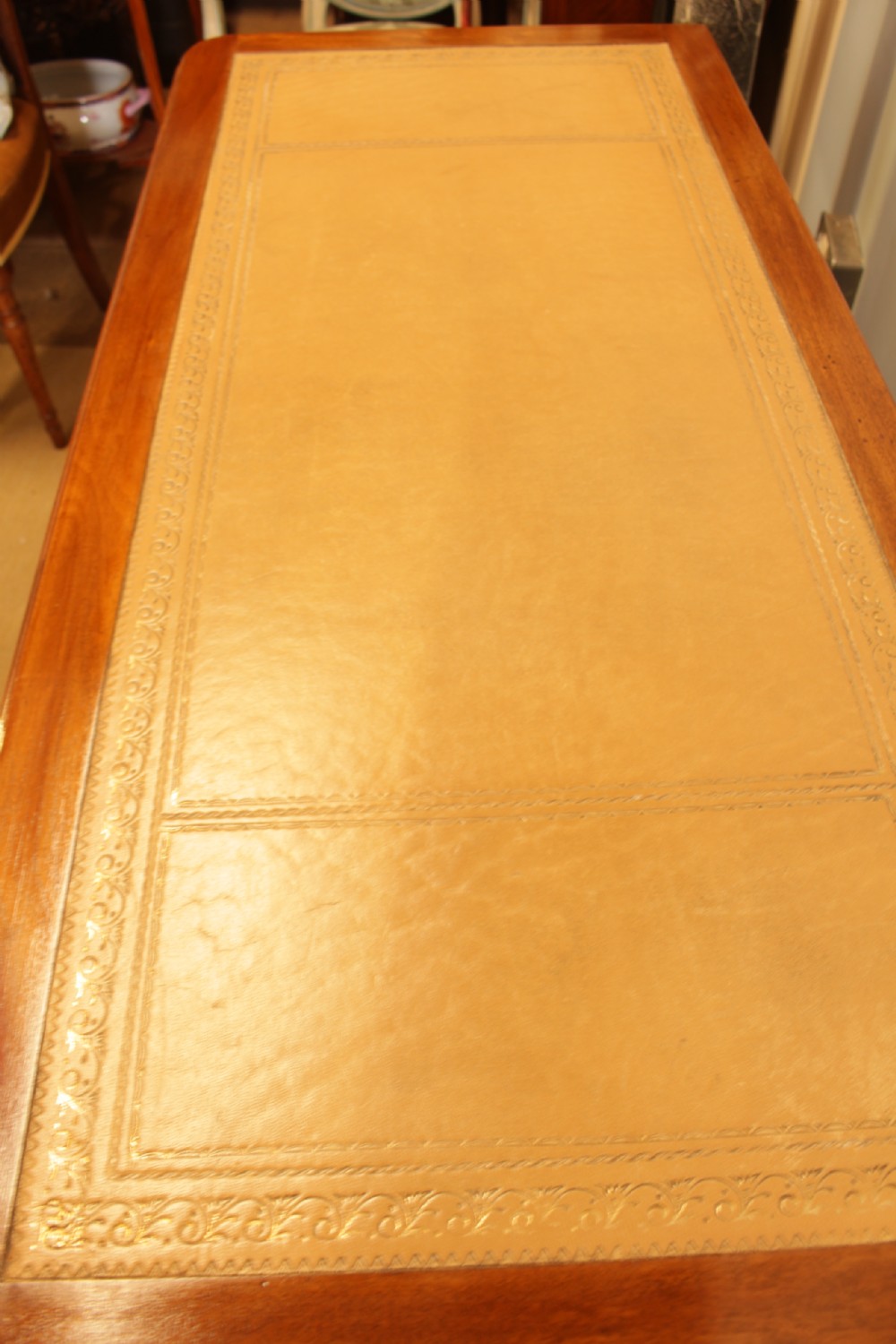 19th Century Mahogany Pedestal Desk  View II