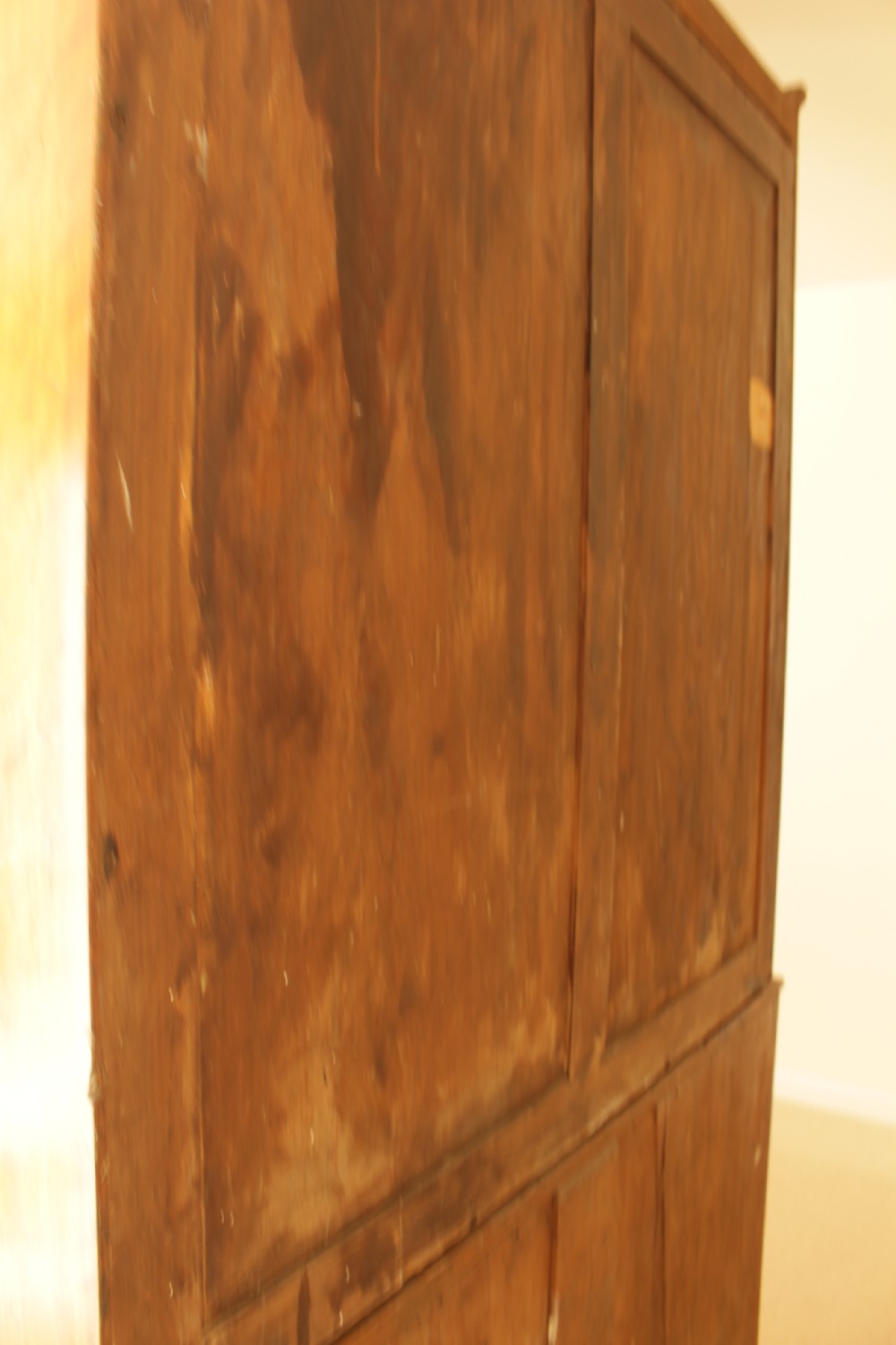 19th Century Mahogany Linen Press  View X