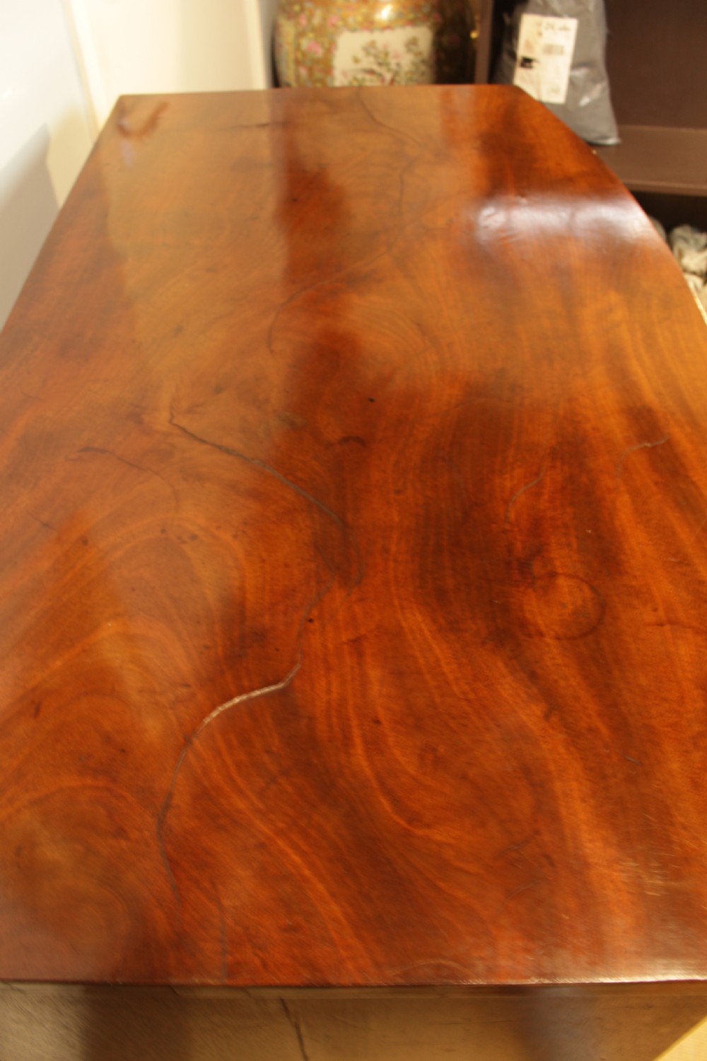 A Georgian Mahogany Bow-Front Chest of Drawers  View II