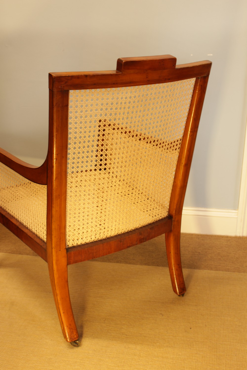 Edwardian Satinwood Painted Bergere/Cane Chair C. 1905 View VIII