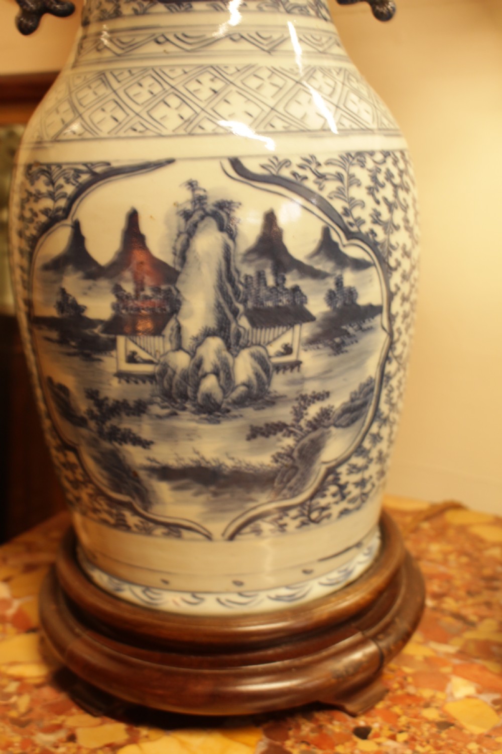 19th-Century Chinese Table Lamp  View V