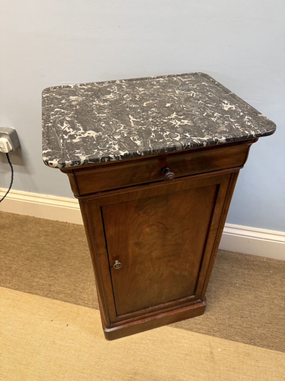 A 19th C. French Walnut Bedside Cabinet View II
