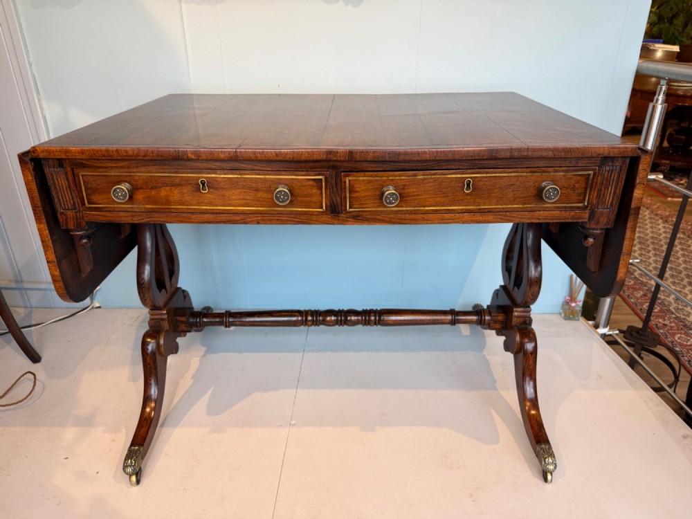 Beautiful Early 19th C. English Rosewood Sofa Table 