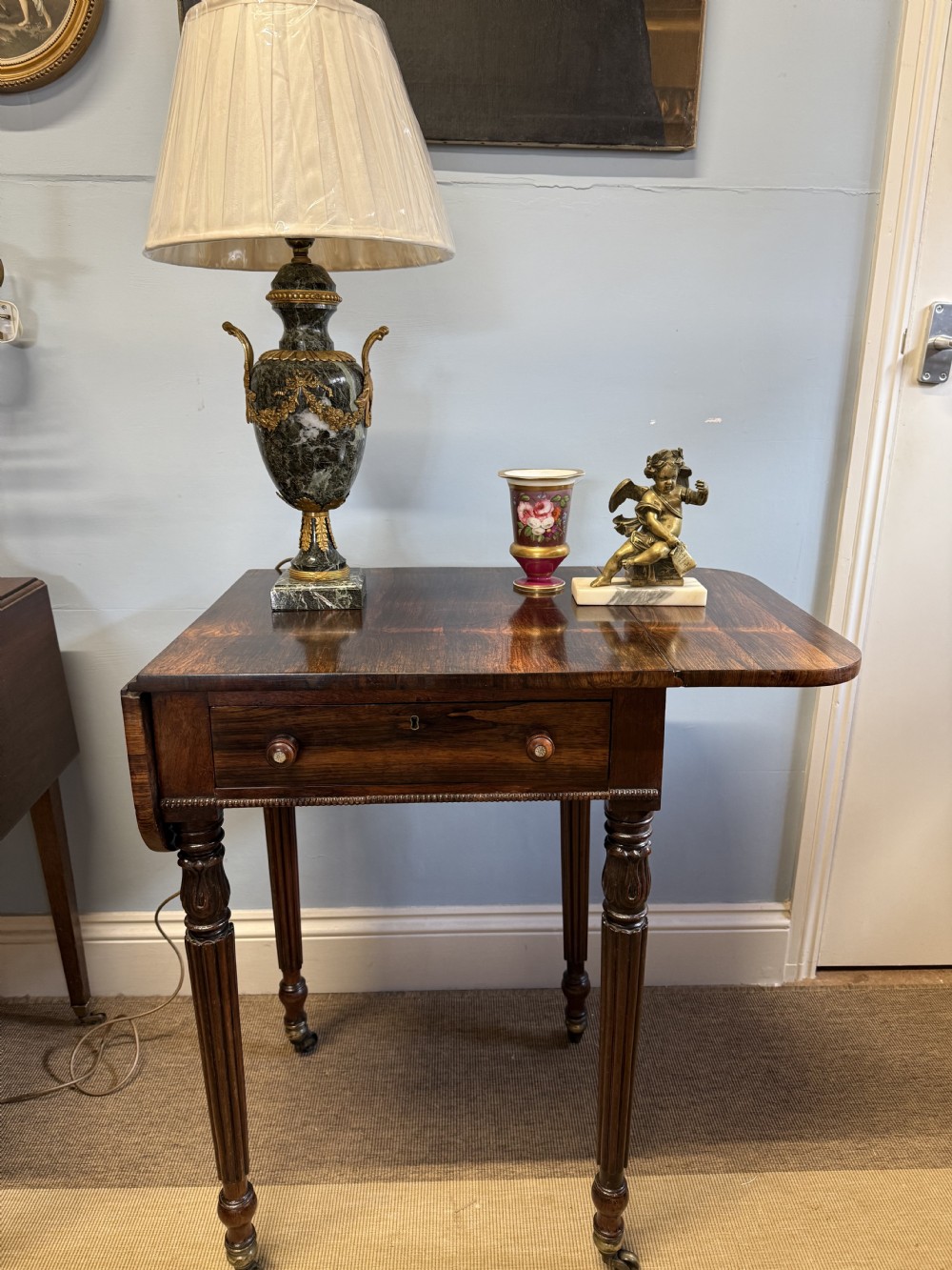 A Regency Rosewood Drop Leaf Table   View VIII