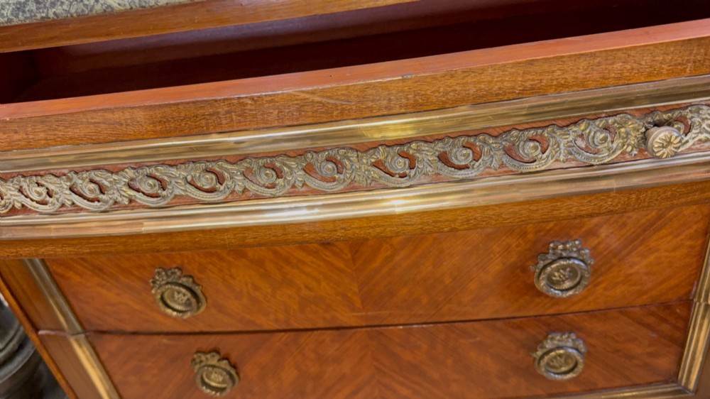 Elegant French Marble Top Commode View III