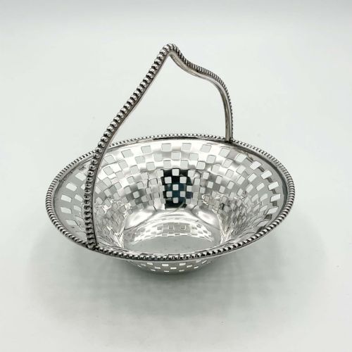 Antique 1909 Sterling Silver Basket