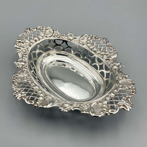 Antique 1909 Edwardian Sterling Silver Bowl