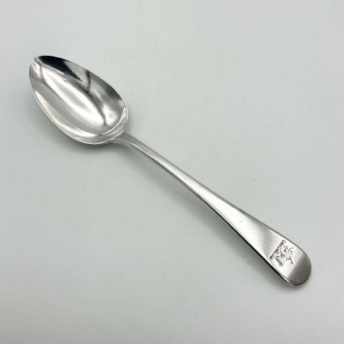 Antique 1810 Georgian Sterling Silver Dessert Spoon
