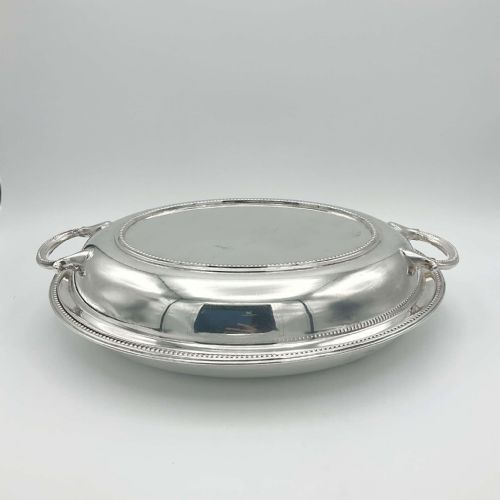 Mappin & Webb 1930s Entree Dish, Silver Plated Serving Dish