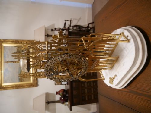 fig 1. A fine quality double fusee skeleton clock c1850