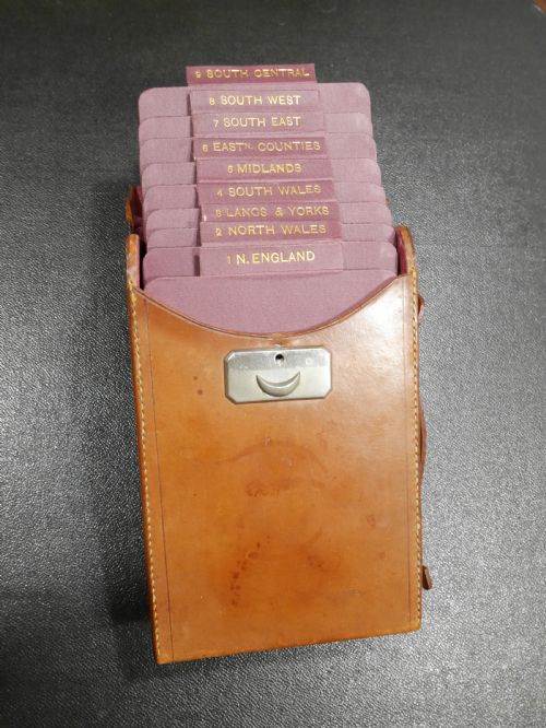 G W Bacon Leather Cased Set of Motoring Maps