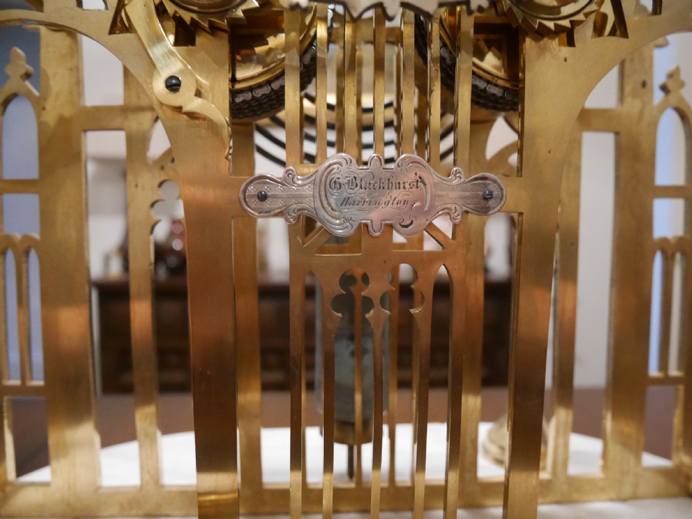 A fine quality double fusee skeleton clock c1850 View VI