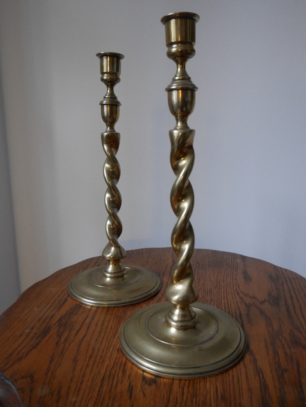Pair of Georgian Candlesticks View II