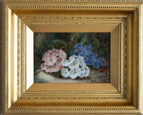 PAIR OF STILL LIFE OIL PAINTINGS OF FRUIT AND FLOWERS BY OLIVER CLARE - ADDITIONAL PHOTO 1