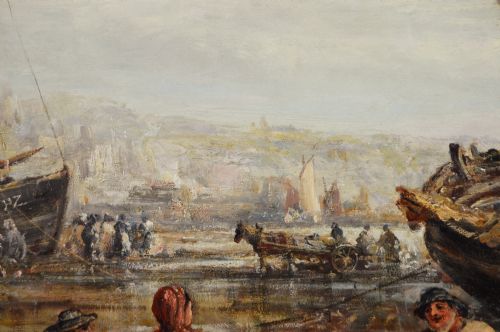 SEASCAPE OIL PAINTING OF PENZANCE HARBOUR BY WILLIAM EDWARD WEBB - ADDITIONAL PHOTO 6