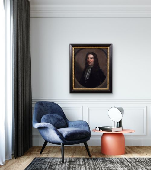 PORTRAIT OIL PAINTING OF A GENTLEMAN C1690 CIRCLE OF JOHN RILEY - ADDITIONAL PHOTO 5