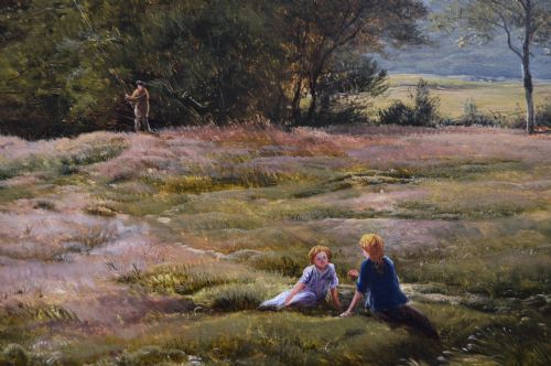 MOUNTAINOUS SCOTTISH RIVER LANDSCAPE OIL PAINTING BY SIDNEY RICHARD PERCY - ADDITIONAL PHOTO 5