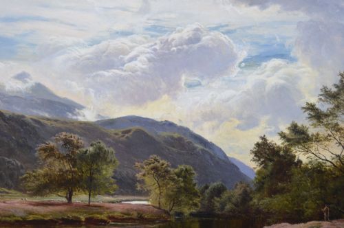MOUNTAINOUS SCOTTISH RIVER LANDSCAPE OIL PAINTING BY SIDNEY RICHARD PERCY - ADDITIONAL PHOTO 7