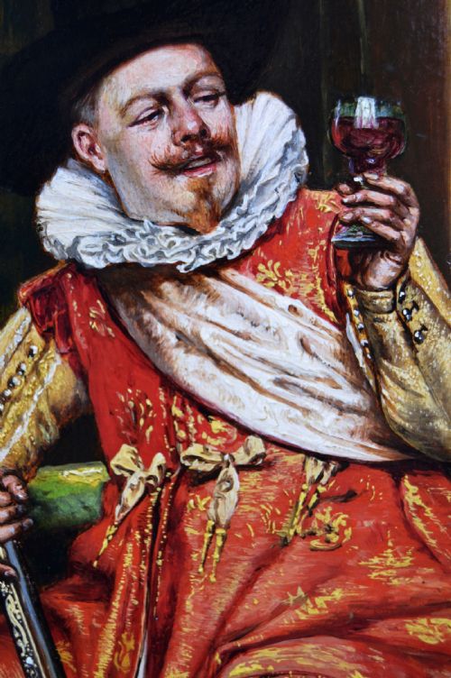 HISTORICAL GENRE SPORTING OIL PAINTING OF A GENTLEMAN HUNTER BY ADOLPHE ALEXANDRE LESREL - ADDITIONAL PHOTO 4