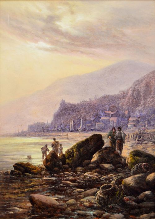 PAIR OF COASTAL SEASCAPE OIL PAINTINGS BY WALTER WILLIAMS - ADDITIONAL PHOTO 4