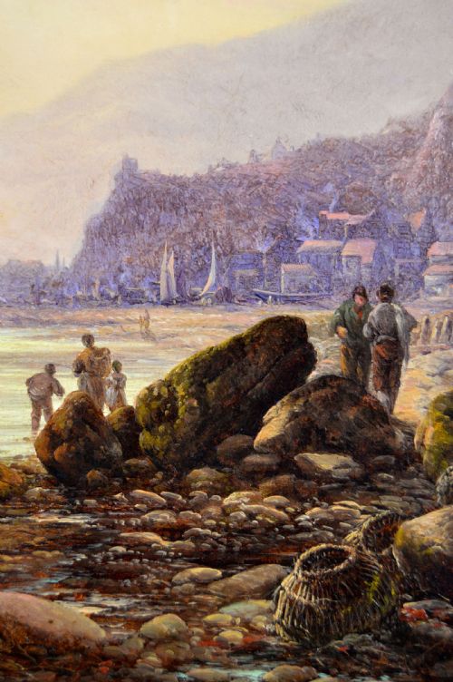 PAIR OF COASTAL SEASCAPE OIL PAINTINGS BY WALTER WILLIAMS - ADDITIONAL PHOTO 5