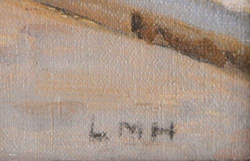 TOWNSCAPE OIL PAINTING OF SEMUR FRANCE BY LETITIA MARION HAMILTON - ADDITIONAL PHOTO 6