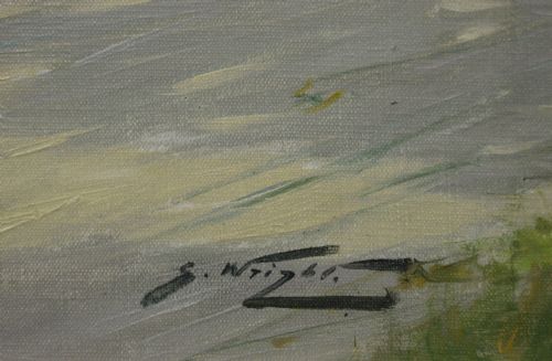COACHING SCENE OIL PAINTING OF A STAGE COACH HOUNDS BY GEORGE WRIGHT - ADDITIONAL PHOTO 6