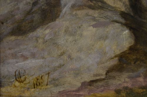 OIL PAINTING OF SMUGGLERS WITH HORSES ON A COASTAL PATH BY ABRAHAM COOPER RA - ADDITIONAL PHOTO 6