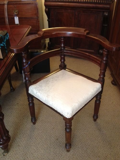 Victorian Mahogany Corner Chair C.1890