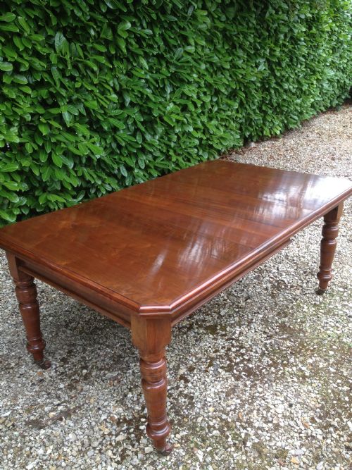 Victorian Walnut Wind Out Dining Table