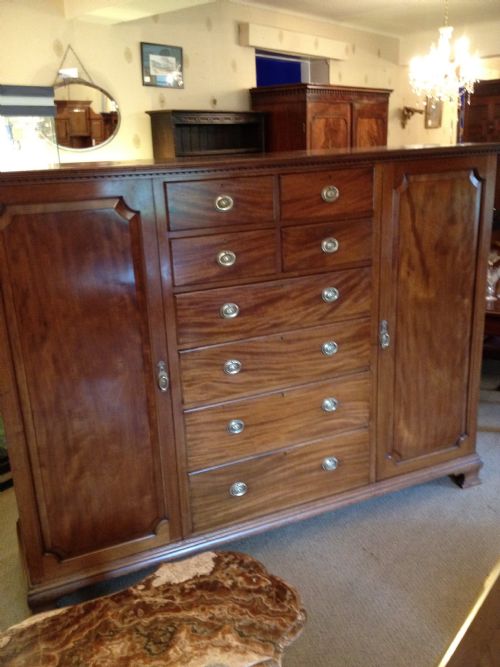 Edwardian Mahogany Compactum by Robson of Newcastle