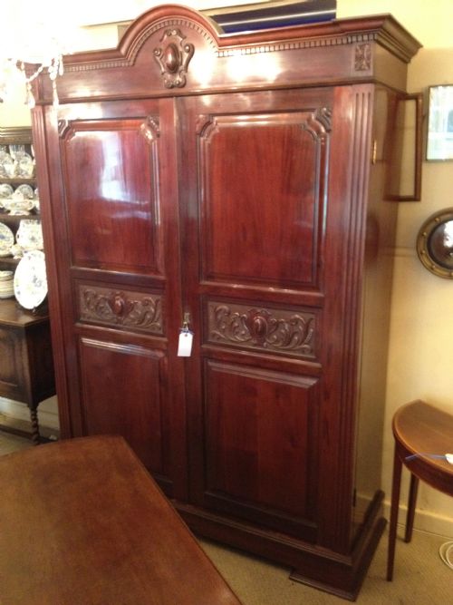 Antique Victorian Two Door Hall Robe -Superb Quality