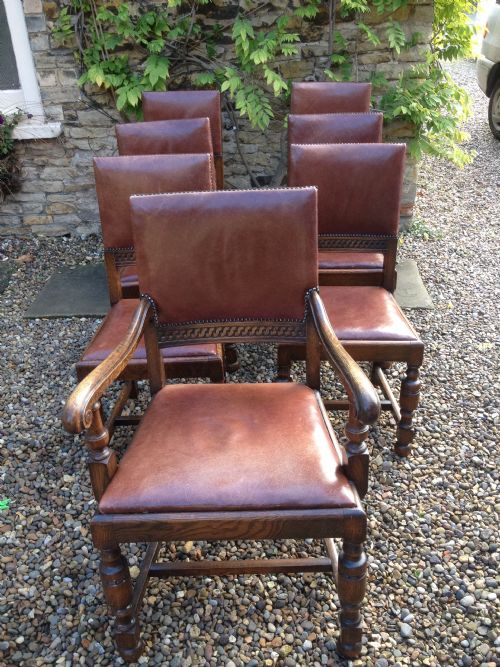 Leather on sale carver chairs