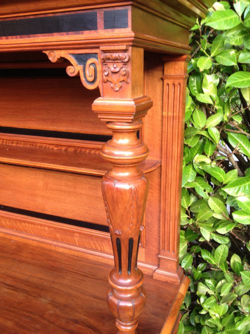 fig 1. Antique Flemish Walnut buffet Nineteenth century. Superb original condition