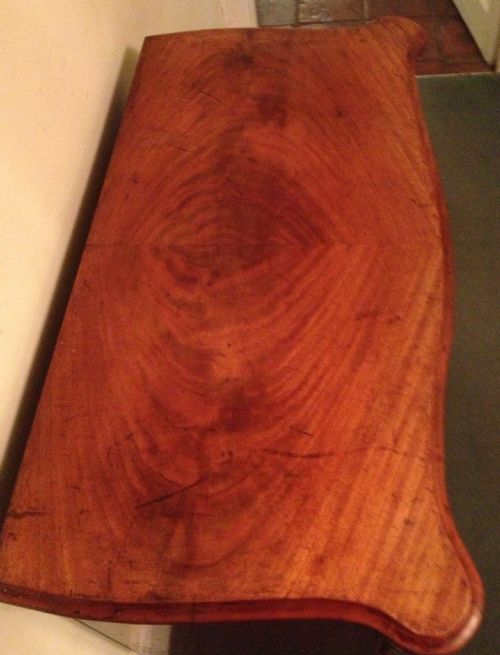 fig 1. Antique Nineteenth century serpentine fronted mahogany sideboard- continental