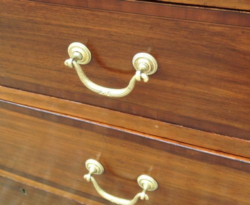 fig 2. Antique mahogany cross banded bureau circa 1900
