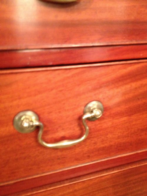 fig 1. Antique mahogany chest on chest circa 1790 in original condition