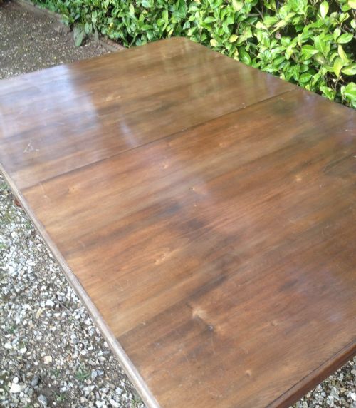 fig 2. Antique 10 to 12 seater wind out dining table Victorian- For repolishing
