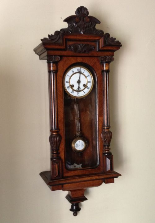Antique Victorian Vienna Regulator with Eight Day Striking Movement