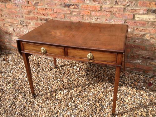 Antique Georgian Hepplewhite Mahogany Two Leaf Sofa Table Circa 1790