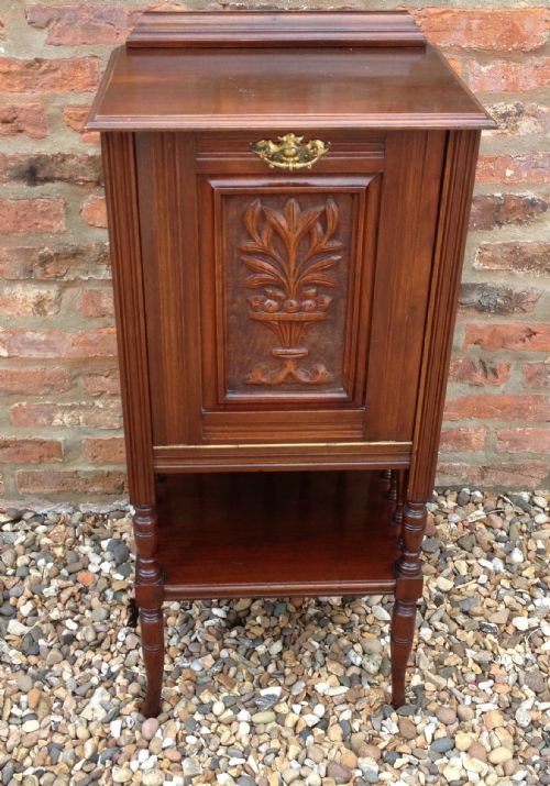 Antique Victorian Mahogany Magazine Holder ,Music Canterbury in Original Condition