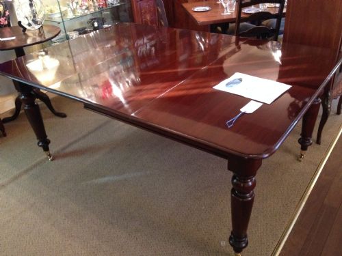 Antique Victorian Mahogany Eight Seater Wind Out Dining Table Fully Restored