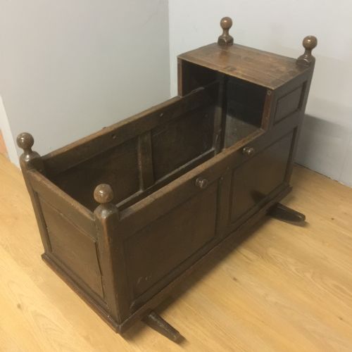 ANTIQUE OAK CRADLE NINETEENTH CENTURY - ADDITIONAL PHOTO 8