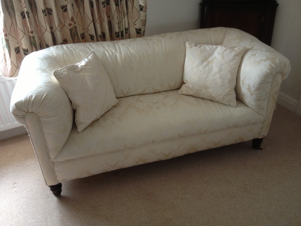 Antique Victorian two seater chesterfield sofa (for restoration)