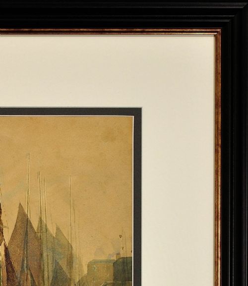 RICHARD HARRY CARTER 1839 1911 ENGLISH WEST COUNTRY TRAWLING LUGGERS CIRCA 1904 FRAMED WATERCOLOUR PAINTING DEVON CORNWALL MARITIME - ADDITIONAL PHOTO 5